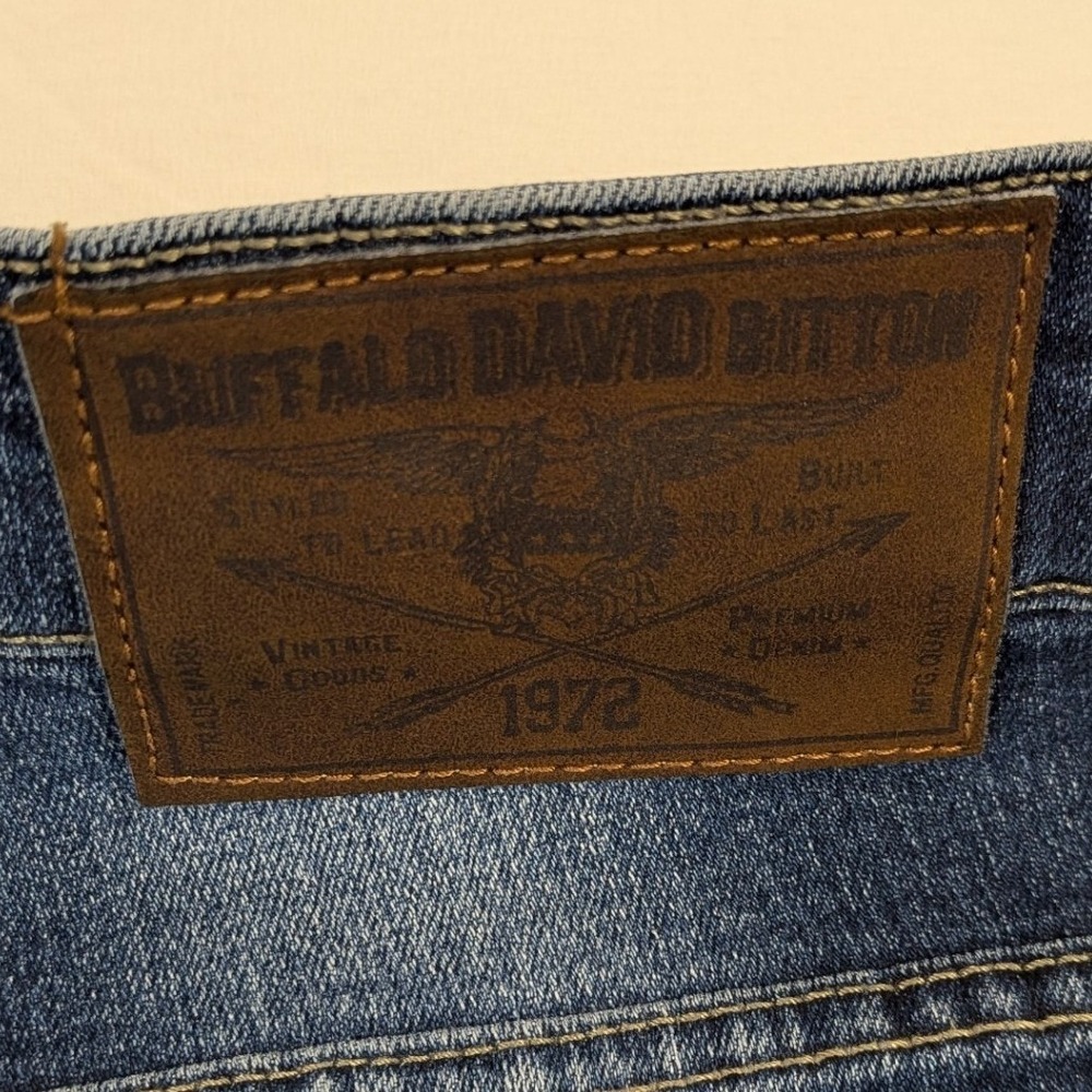 Buffalo David Bitton Jeans Mens 32 Dark Wash Ash-X Basic Skinny Stretch Premium - Picture 7 of 10